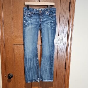 BKE Women's Boot Cut Jeans in Blue